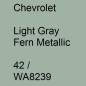 Preview: Chevrolet, Light Gray Fern Metallic, 42 / WA8239.